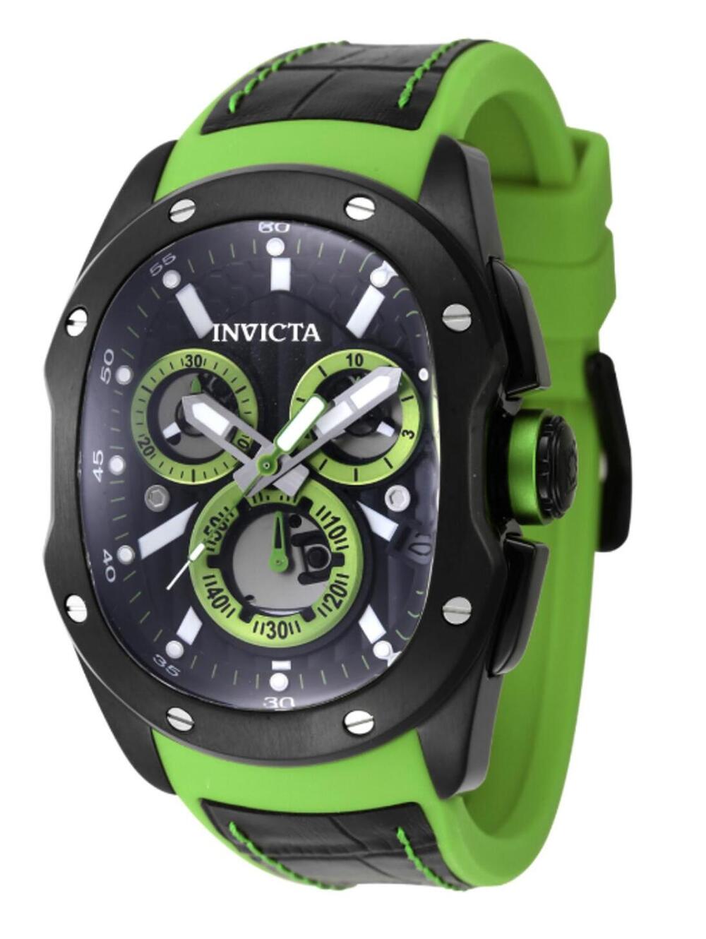 Invicta Lupah Revolution 2.0 Swiss Men's Watch - 41mm, Green, Black (45437)